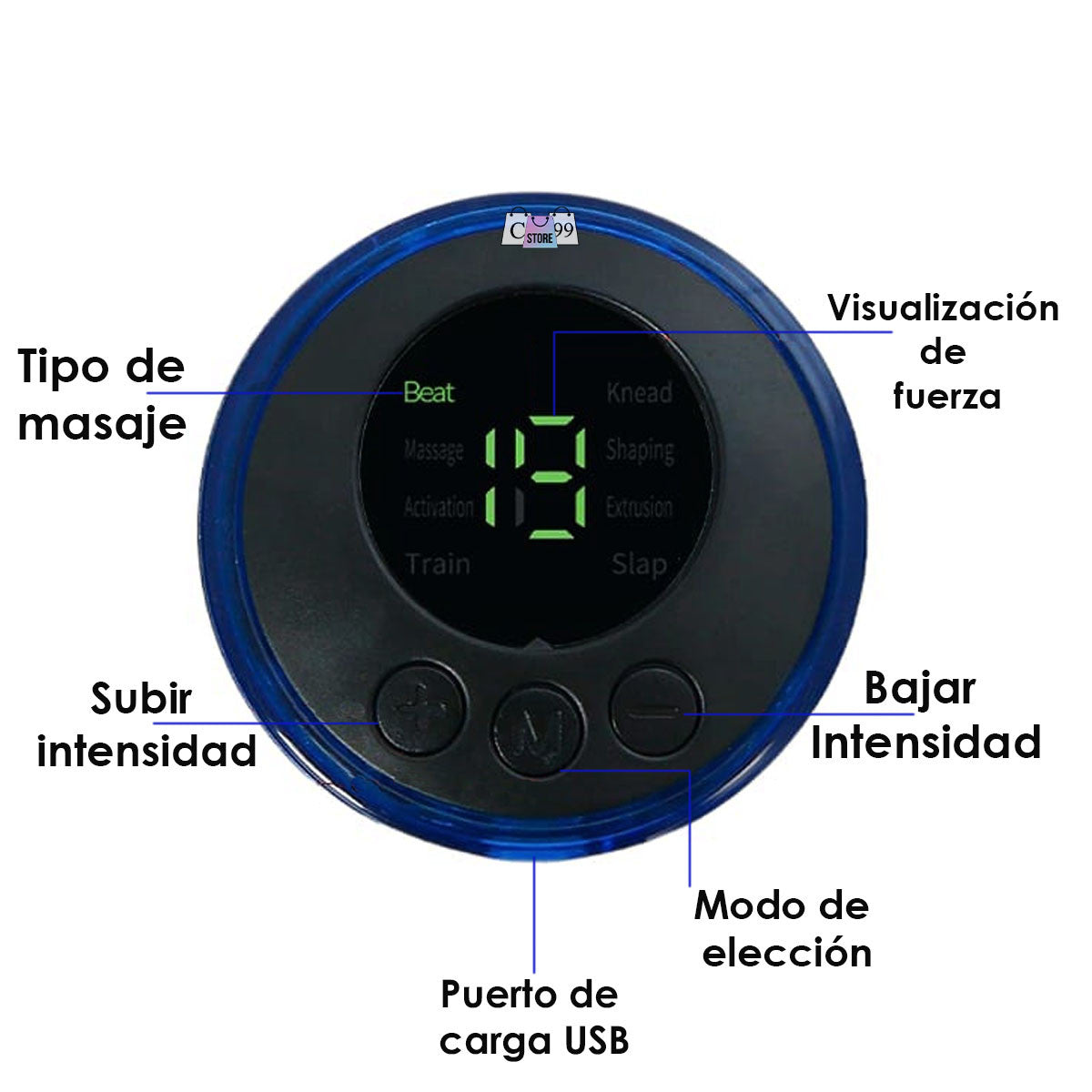 ¡RELAXING PRO! MASAJEADOR CERVICAL INTELIGENTE RECARGABLE USB + CONTROL EXTRA